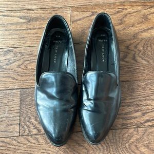 New look black flat shoes size 38 wide